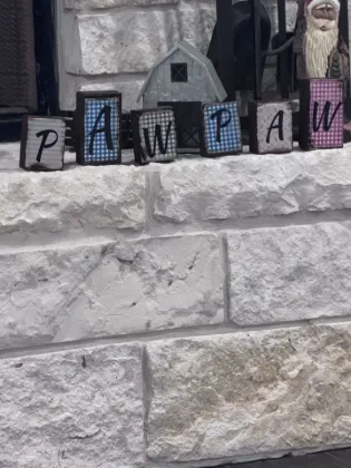 pawpaw   wooden  handmade  blocks
