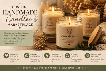 Picture for category Custom  Handmade Candles Marketplace