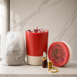 Picture of Attraction Ultimate Ritual | Love & Lust Soap, Candle, Bath Bag & Keychain Set